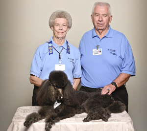 submitted photoMary Ann Olvey and Bob Pyritz and Pet Therapy Dog Holly. They have been volunteering for IOTC for over 40 years, and for Pet Therapy at Community East for 25 years.