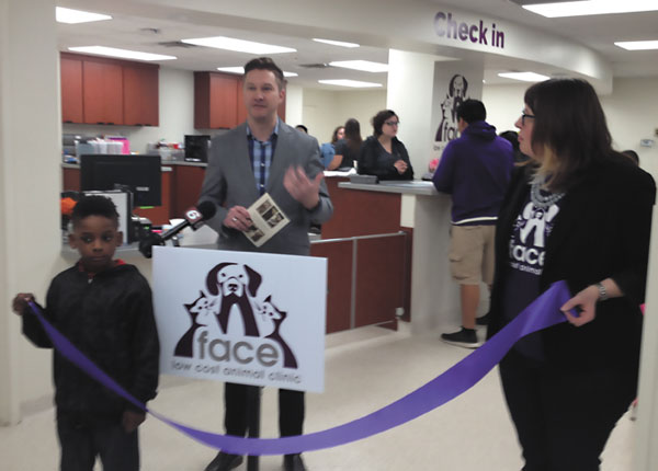 Ethel Winslow/Weekly ViewIndianapolis Deputy Mayor Jeff Bennet was on hand to help officially open the expanded FACE Clinic on Feb. 24. The new facility will enable staff to better care for their spay/neuter patients, as well as provide more services to the pet-owning community.