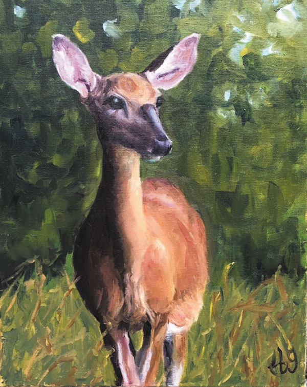 submitted photoThe Irvington Historical Society and the Eastside Art Collective are pleased to announce the People’s Choice winner for the 2020 Presenting Irvington Artists exhibit. Congratulations to Teresa Gooldy for her winning painting, Irvington Doe. Please visit the exhibit on Sat. or Sun., 1-4 p.m. through Dec. 19 at the bona Thompson Center, 5350 E University Ave. Gooldy will receive a mug as recognition.