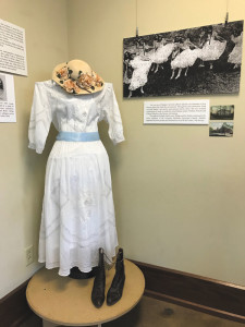 Paula Nicewanger/Weekly ViewMadge Oberholtzer's dress will be on display at the Madge exhibit beginning Aug. 1.