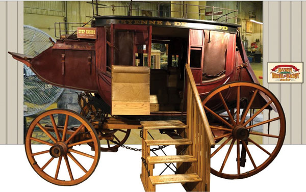 Image courtesy of the Eiteljorg Museum
The Stagecoach in the new R.B. Annis Western Family Experience which will open in November.