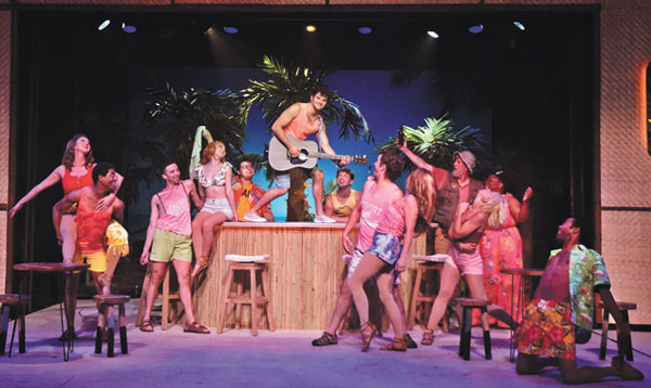 submitted photo
Beef & Boards Dinner Theatre presents Jimmy Buffett’s Escape to Margaritaville, now on stage through Oct. 2. This seaside summer escape features the music of Jimmy Buffet, including both original songs and favorites like “Cheeseburger in Paradise,” “Margaritaville,” “It’s Five O’Clock Somewhere,” “Fins,” “Volcano,” and many more. Tickets are available at beefandboards.com, or by calling the box office at 317-872-9664.